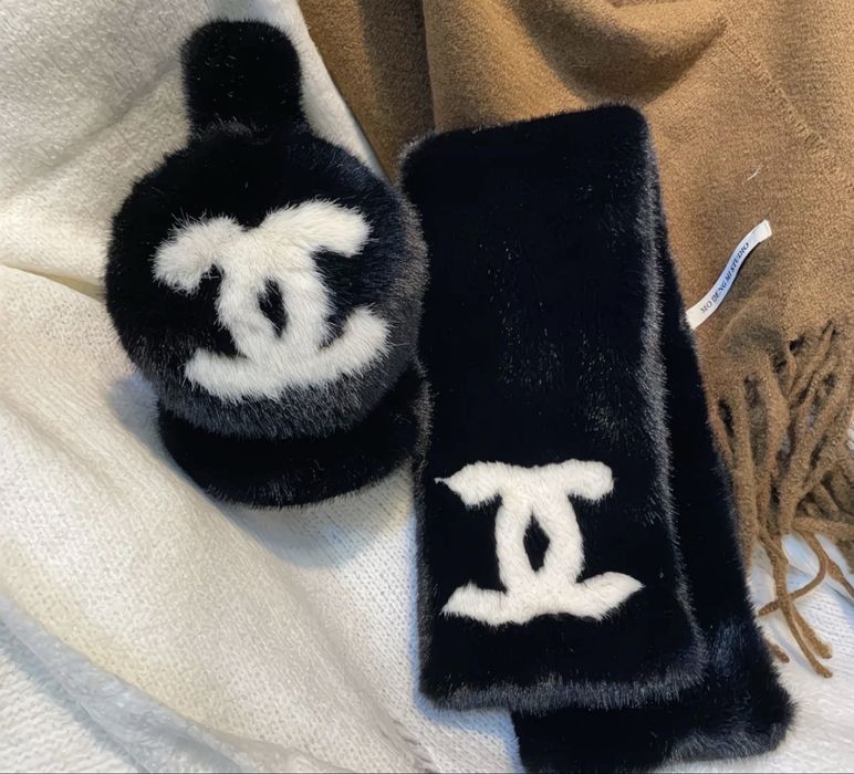 Навушки+шарф шанель