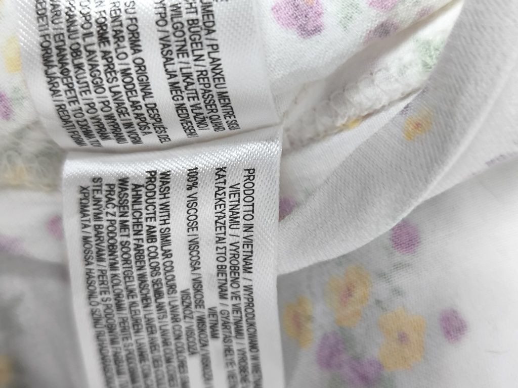 Kwiecisty, przewiewny, komplet w kwiaty, Primark, wiskoza, L/XL