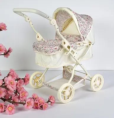 АКЦІЯ‼️ Коляска для ляльок Melogo — регулююча ручка, люлька, кошик