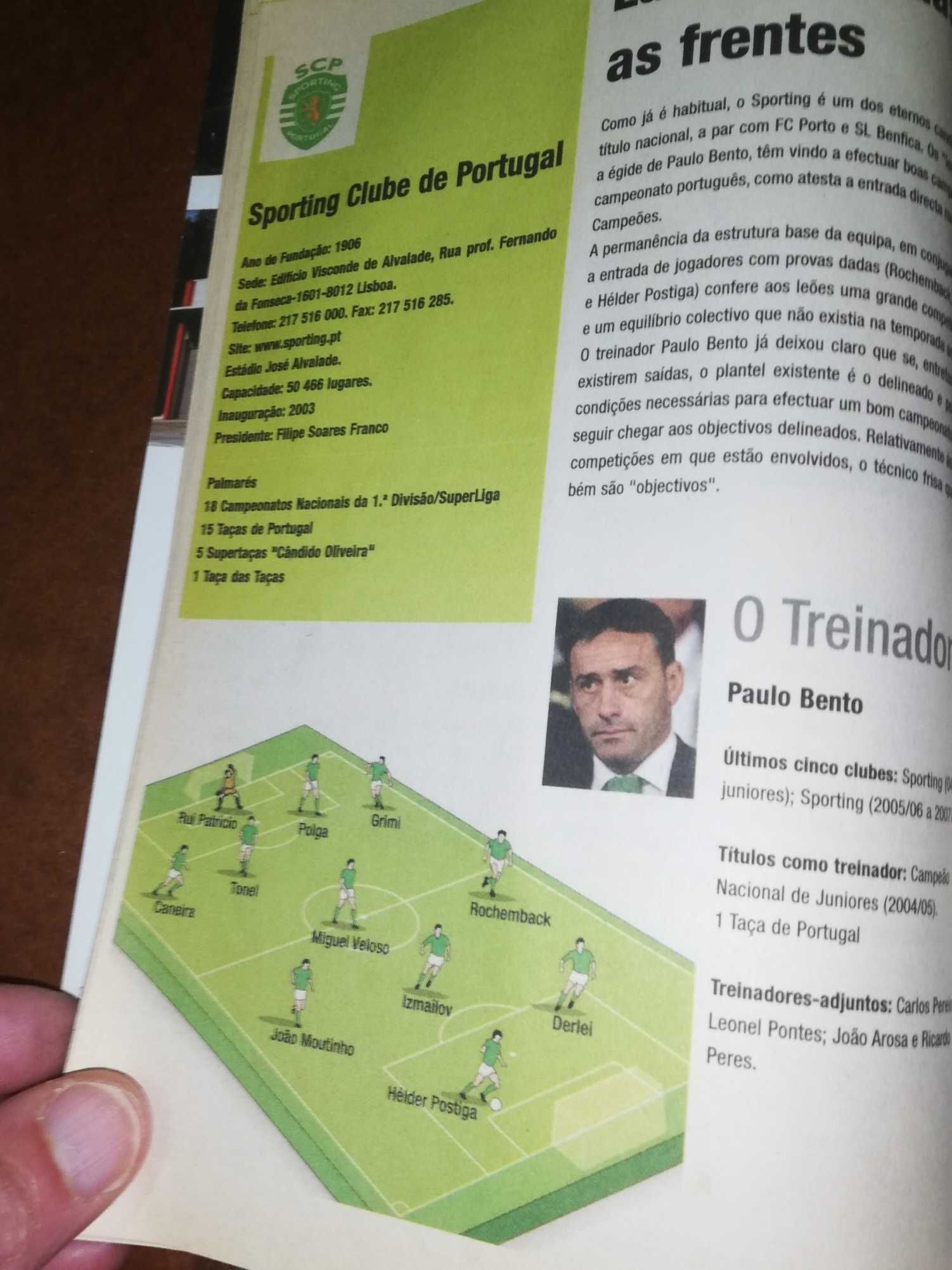 Revista guia futebol Portugal 08/09