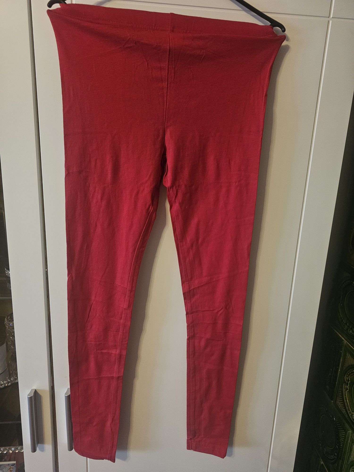 Leginsy czerwone 164cm