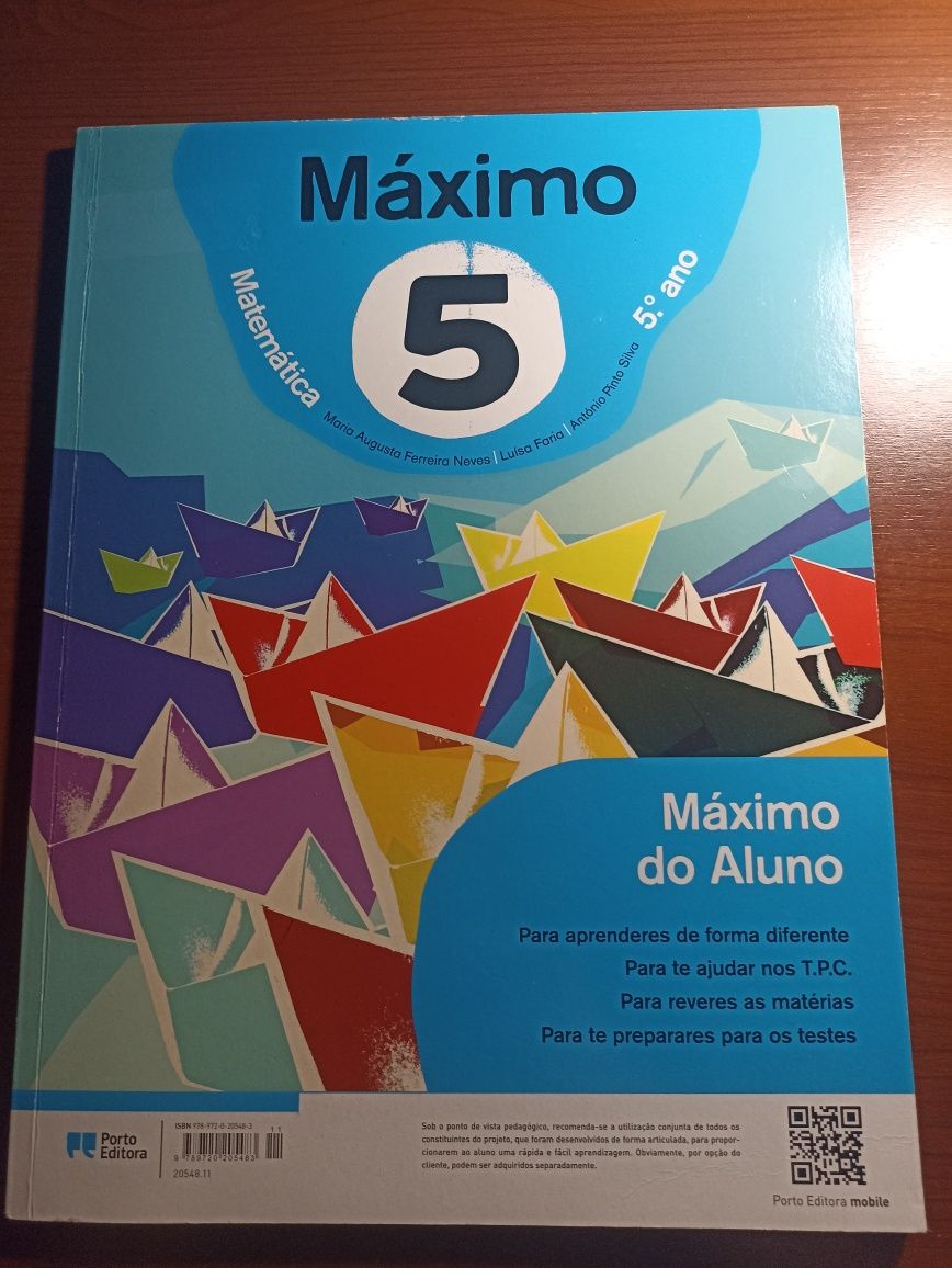 Caderno de fichas "Máximo 5"-5°ano