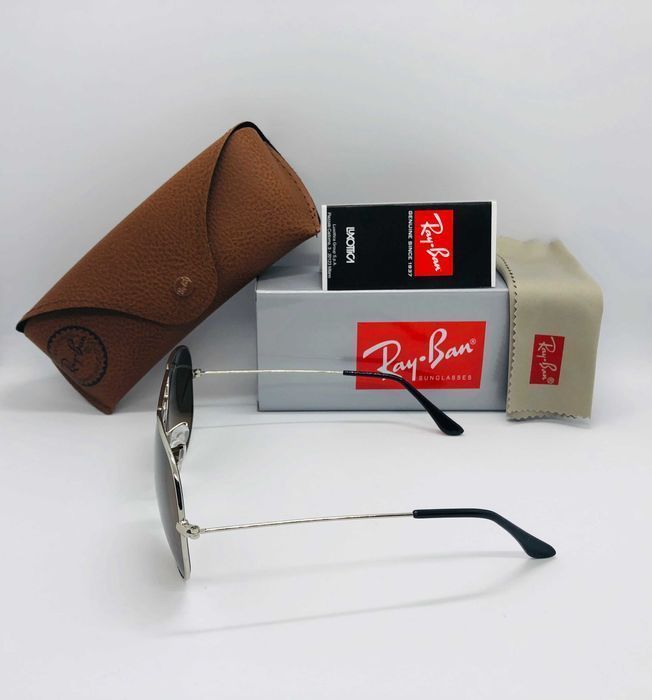 Солнцезащитные очки Ray Ban Aviator 3026 Silver-Brown 62мм стекло