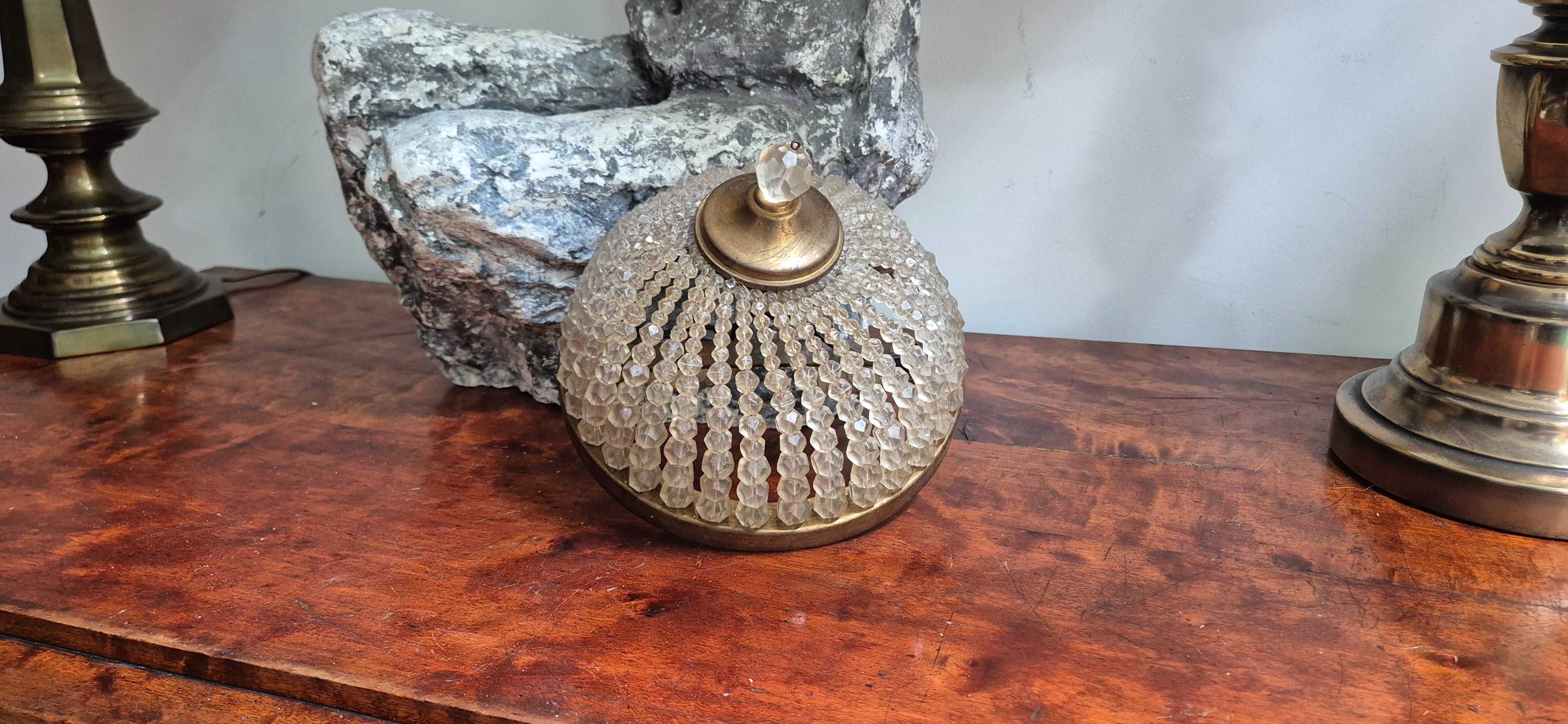 Stara ampla plafon lampa art deco stylizowana glamour chic