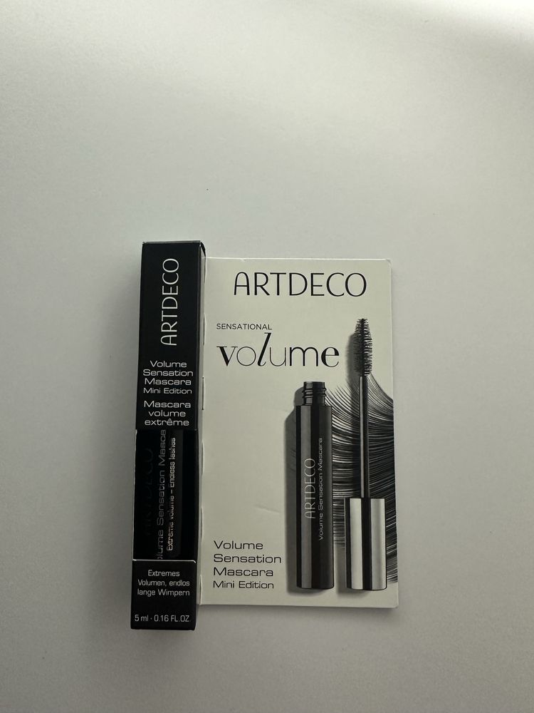 Artdeco туш для вій volume sensation нова міні