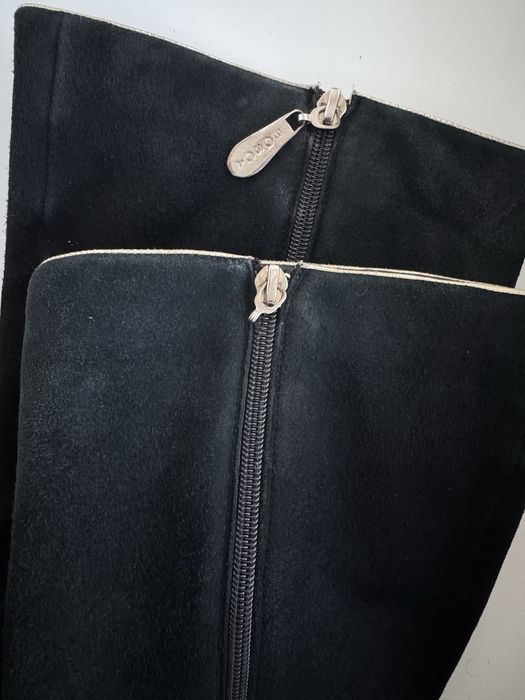 Зимові натуральні замшеві чоботи