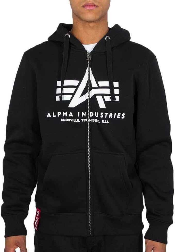 Męska Bluza Z Kapturem ALPHA INDUSTRIES Remove Before Flight Czarny L