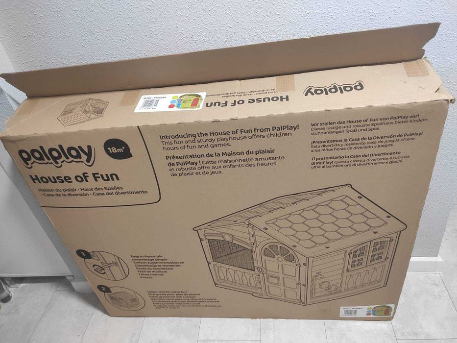 Domek ogrodowy dla dzieci, duzy - 140 x 111 x 115 cm