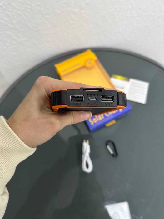Повербанк на СОНЯЧНІЙ батареї! Power bank на 20.000 mAH. Павер!