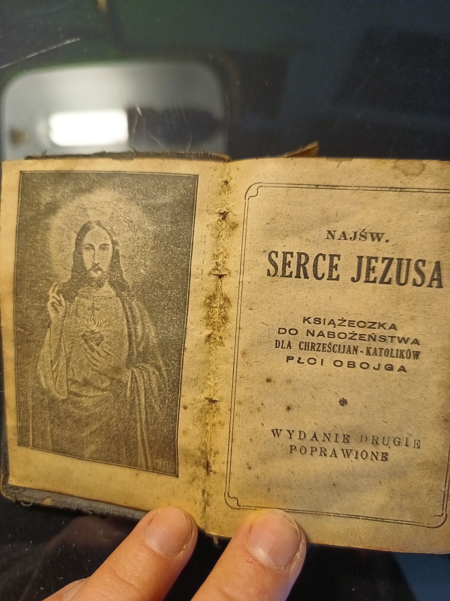 Stary modlitewnik, Najświętsze Serce Jezusa. J. Polski. 1927r.