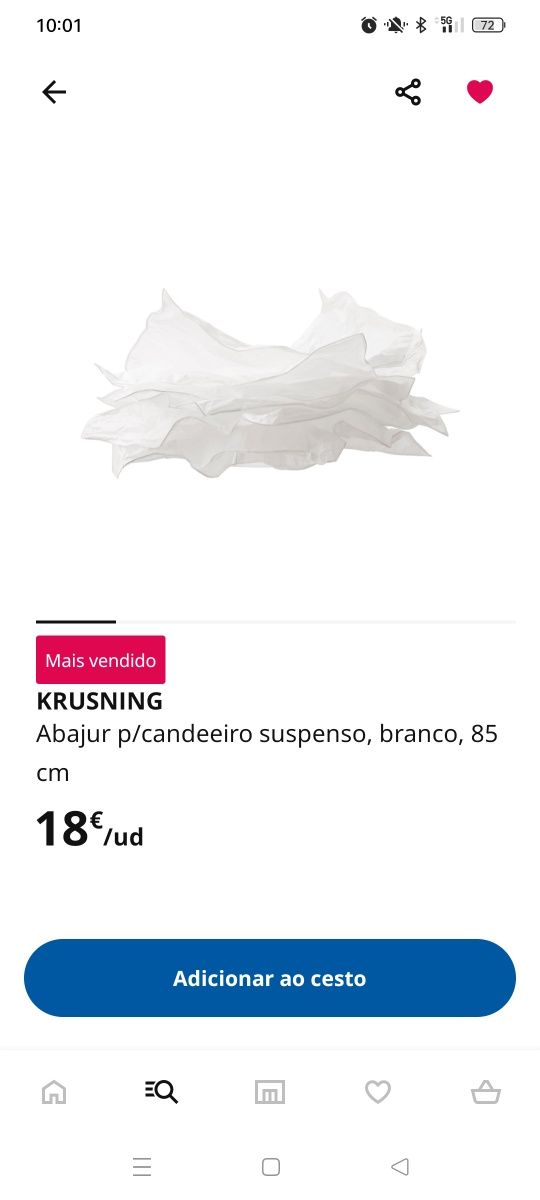 Candeeiro papel ikea