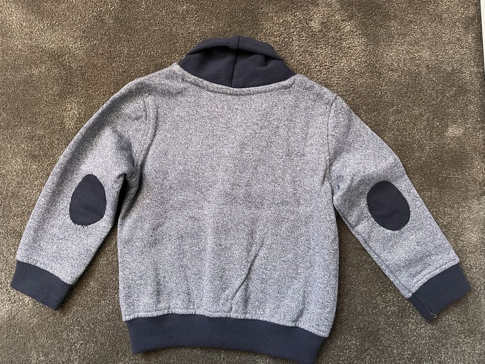Sweter dziecięcy niemowlęcy na guziki elegancki szary 86 / 92 chłopięc