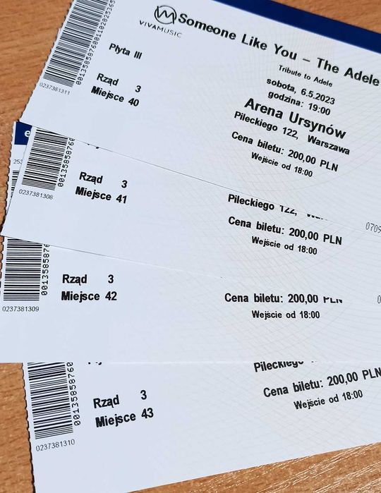 Bilet na koncert The Adele Songbook - Warszawa - 6.05.2023 - 4 sztuki