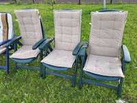 Krzesła ogrodowe 3 sztuki WYSYŁKA regulawne składane