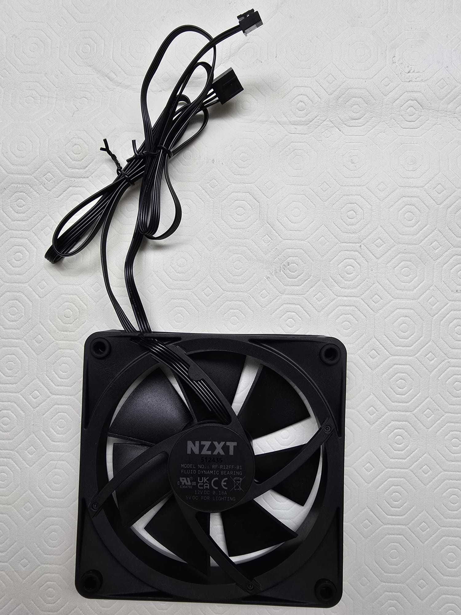 Par de Ventoinhas NZXT F120 RGB 120mm (Novas)
