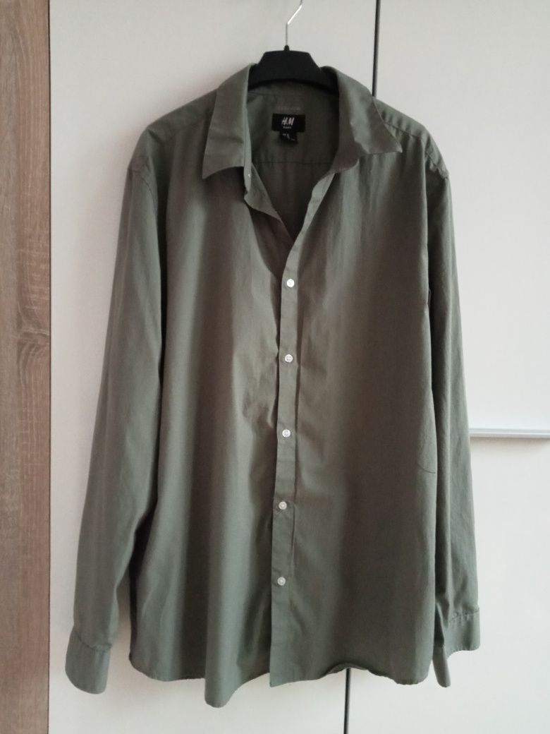 Koszula khaki H&M XL