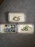 SNAKE Lunar Year Rectangle 4 Four Монета Set 1$ Острова Кука 2013