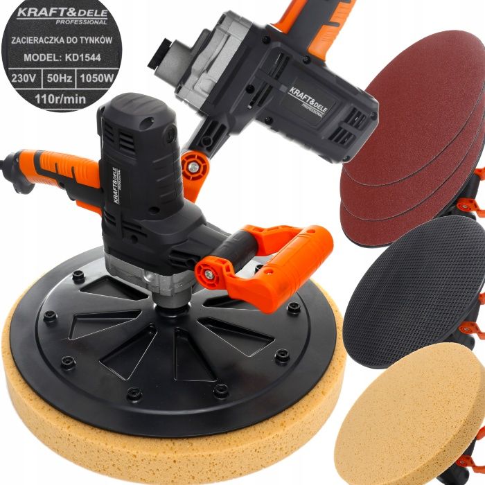 Zacieraczka Szlifierka Do Tynków 1050W Zestaw do Betonu Kraft Sklep **