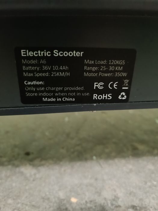 Hulajnoga elektryczna RoHS 350W