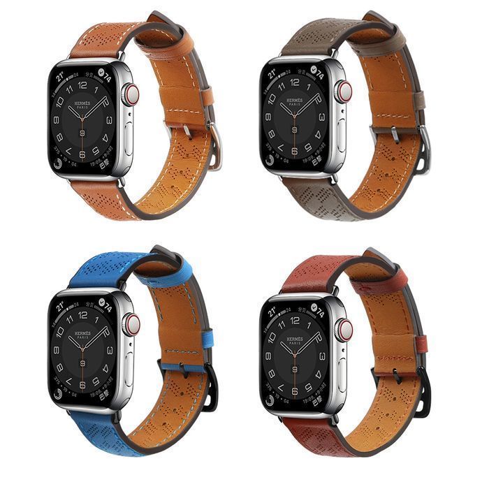 Strap Leather skórzany pasek Apple Watch (41, 40, 38 mm) brązowy