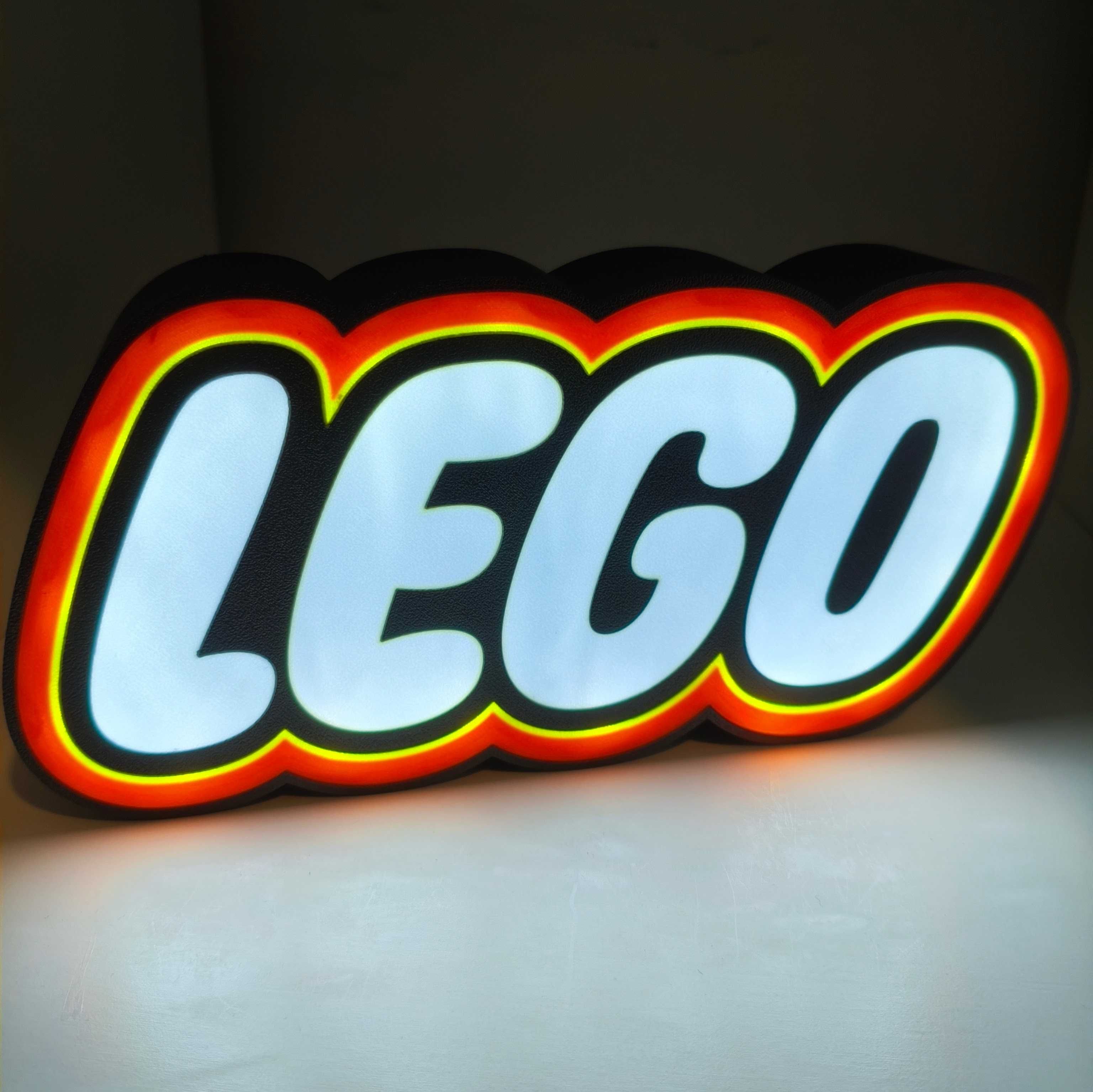 Luminária LED Lego com baterias internas e botão ON/OFF