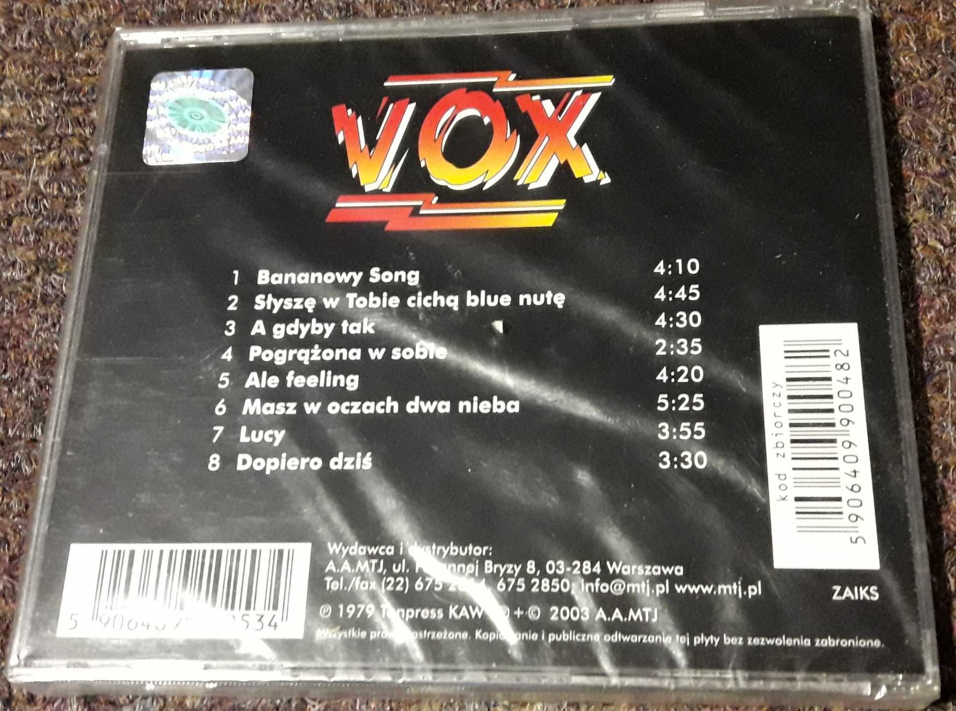 Płyta CD "VOX" 24bit cyfrowy Remastering - Reedycja nowa w folii