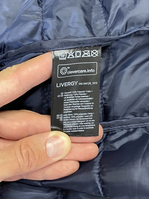 Livergy куртка XL размер стеганая демисезонная синяя оригинал