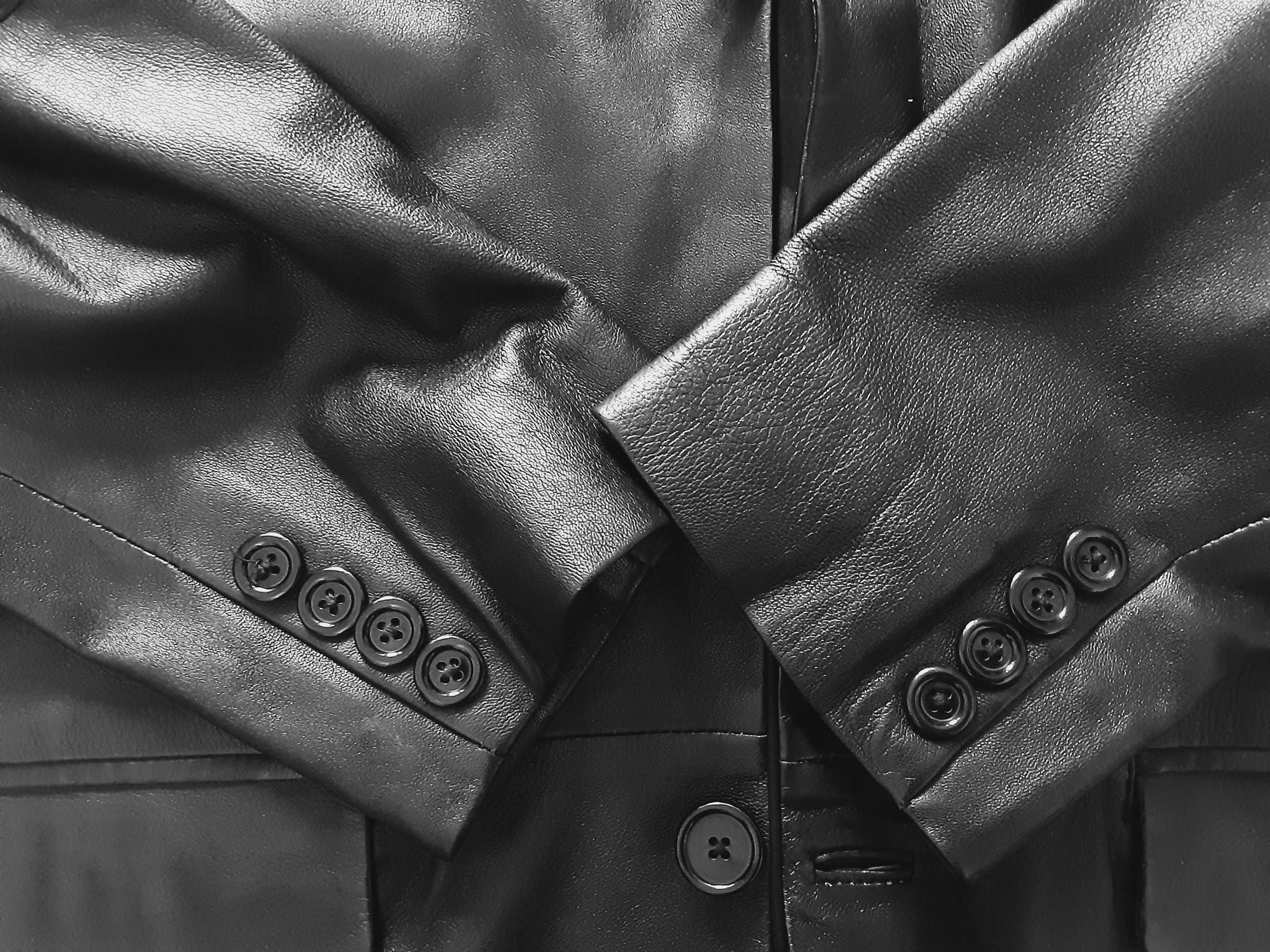 XL 54 Płaszcz skórzany / kurtka skórzana rozmiar Vintage