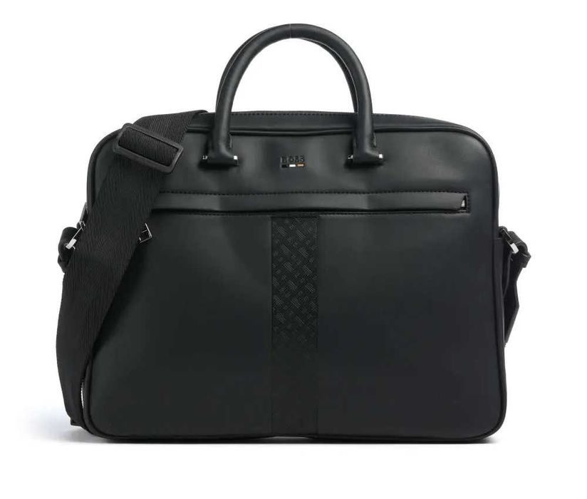 HUGO BOSS skórzana torba na laptop teczka doc case