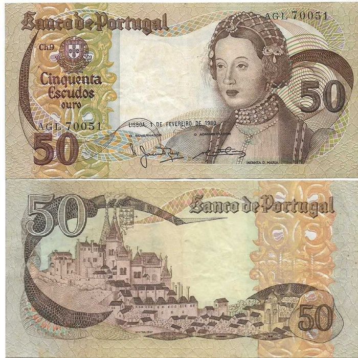 Portugal - - - 50$00 - Infanta D. Maria - - - - - Notas