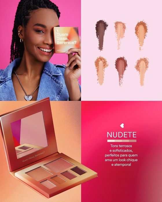 Paletas de sombras QDB O Boticário