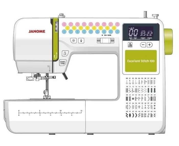 Швейная машина JANOME ExSt 15A / ExSt 23 / 311 PG/ ExStich 100