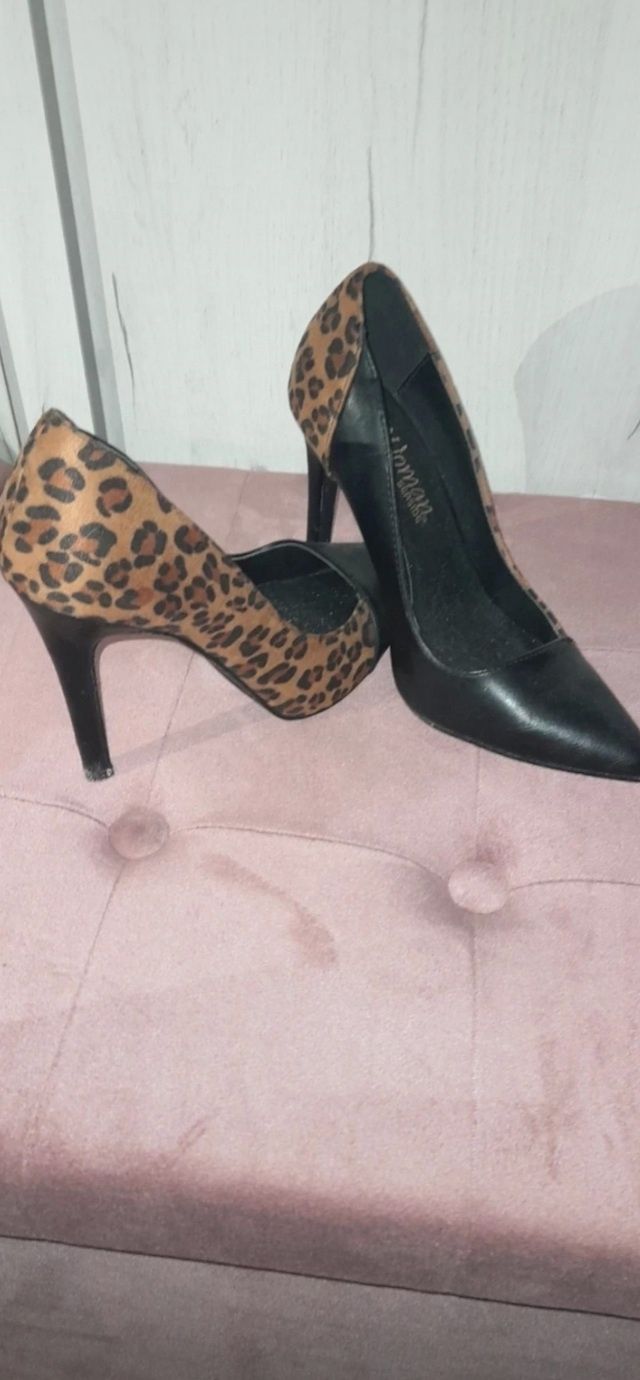 Sapato padrão leopardo 36