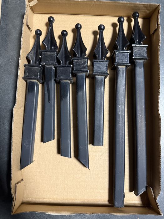 Dekor zakończenie przesła ogrodzenia 7 szt