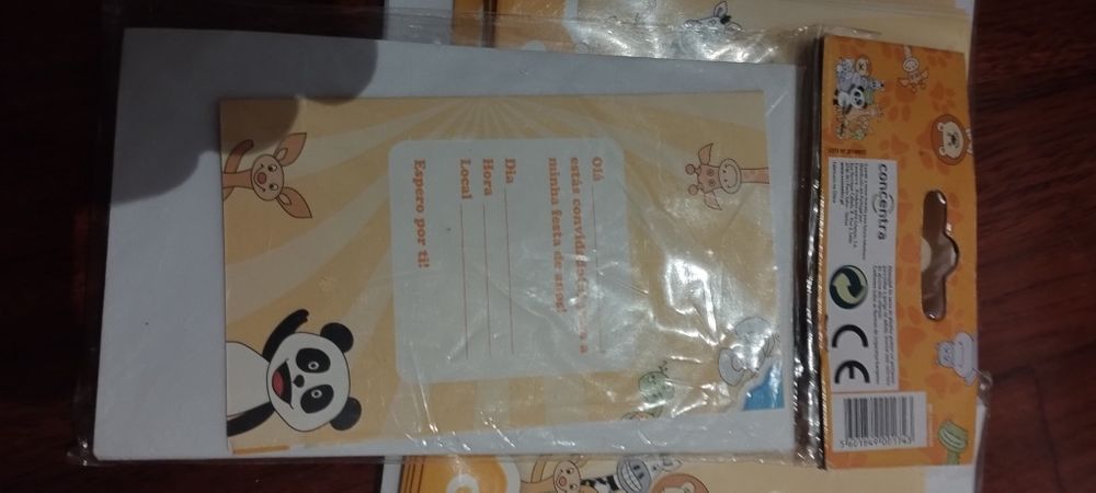 Convites de aniversário panda