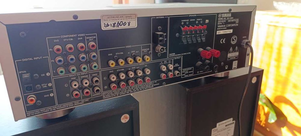 Kino domowe YAMAHA amplituner, zestaw 5 niemieckich kolumn.