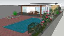 Moradia T3 com garagem, piscina e quintal