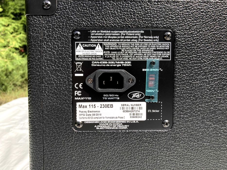 Wzmacniacz piec basowy PEAVEY Max115 do basu – JAK NOWY