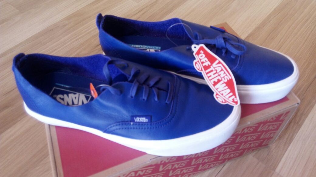 Vans Niebieskie GRATIS! 38,5 Oryginalne Trampki Sneakersy Buty Niskie