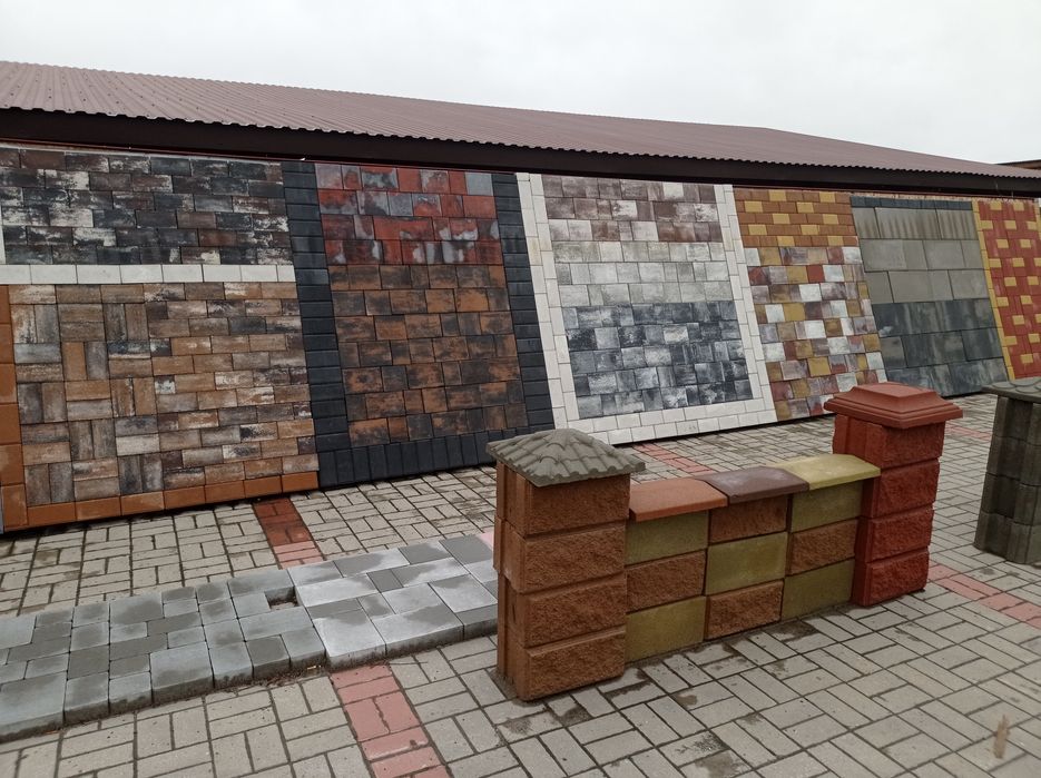 Блок на паркан Блок з відсіву Газоблоки Бруківка Цегла Пічна Газоблоки