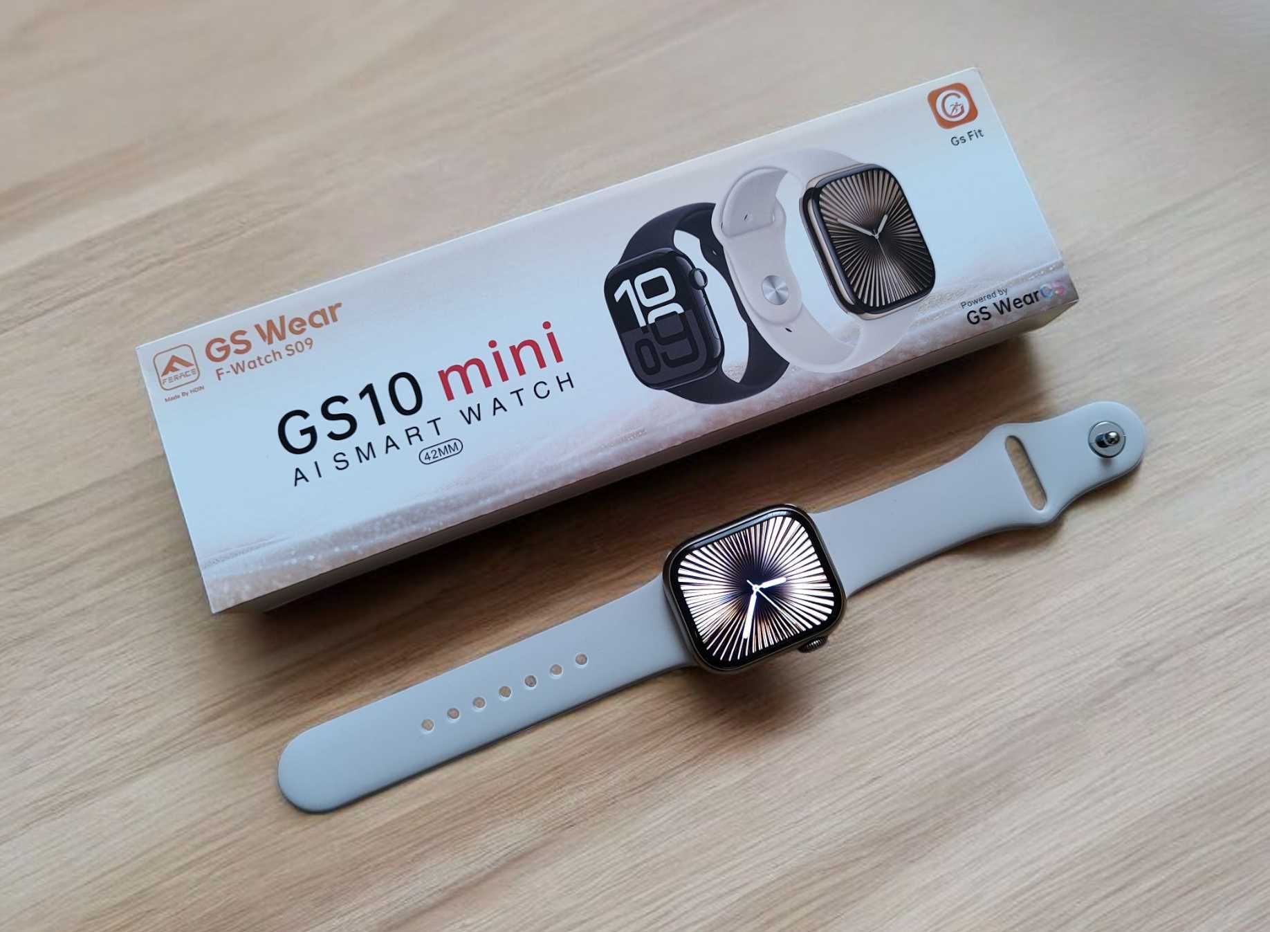 Смарт годинник GS10 Mini 41мм українська мова Silver