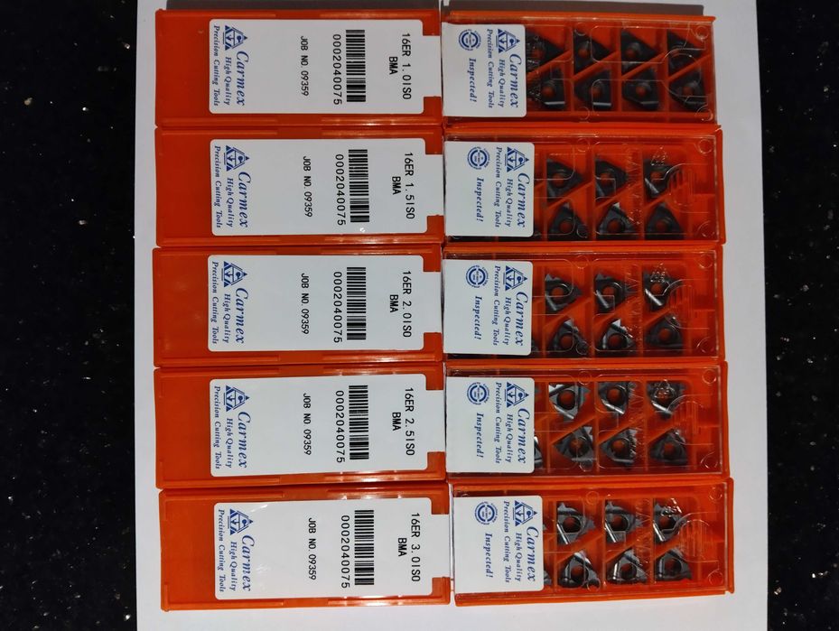 Płytki tokarskie do gwintów  metrycznych  CARMEX 16 ER