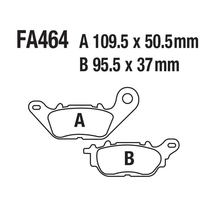 Pastilhas Freio FA464  Yamaha