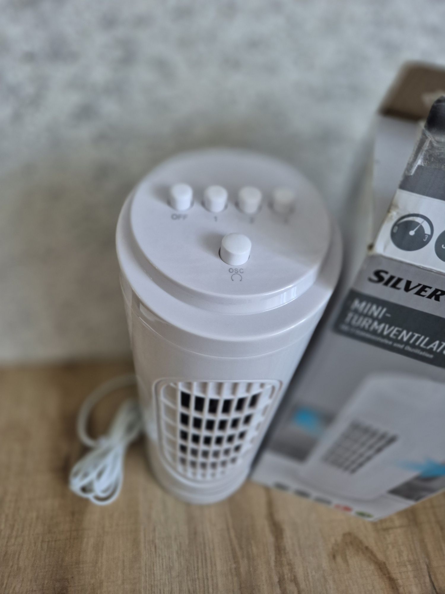 Міні-Вентилятор колонний Silver Crest STVM30B2 36см Білий