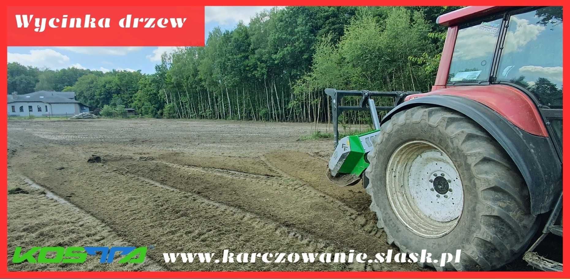 MULCZER LEŚNY oraz WGŁĘBNY wycinka drzew Czyszczenie działki