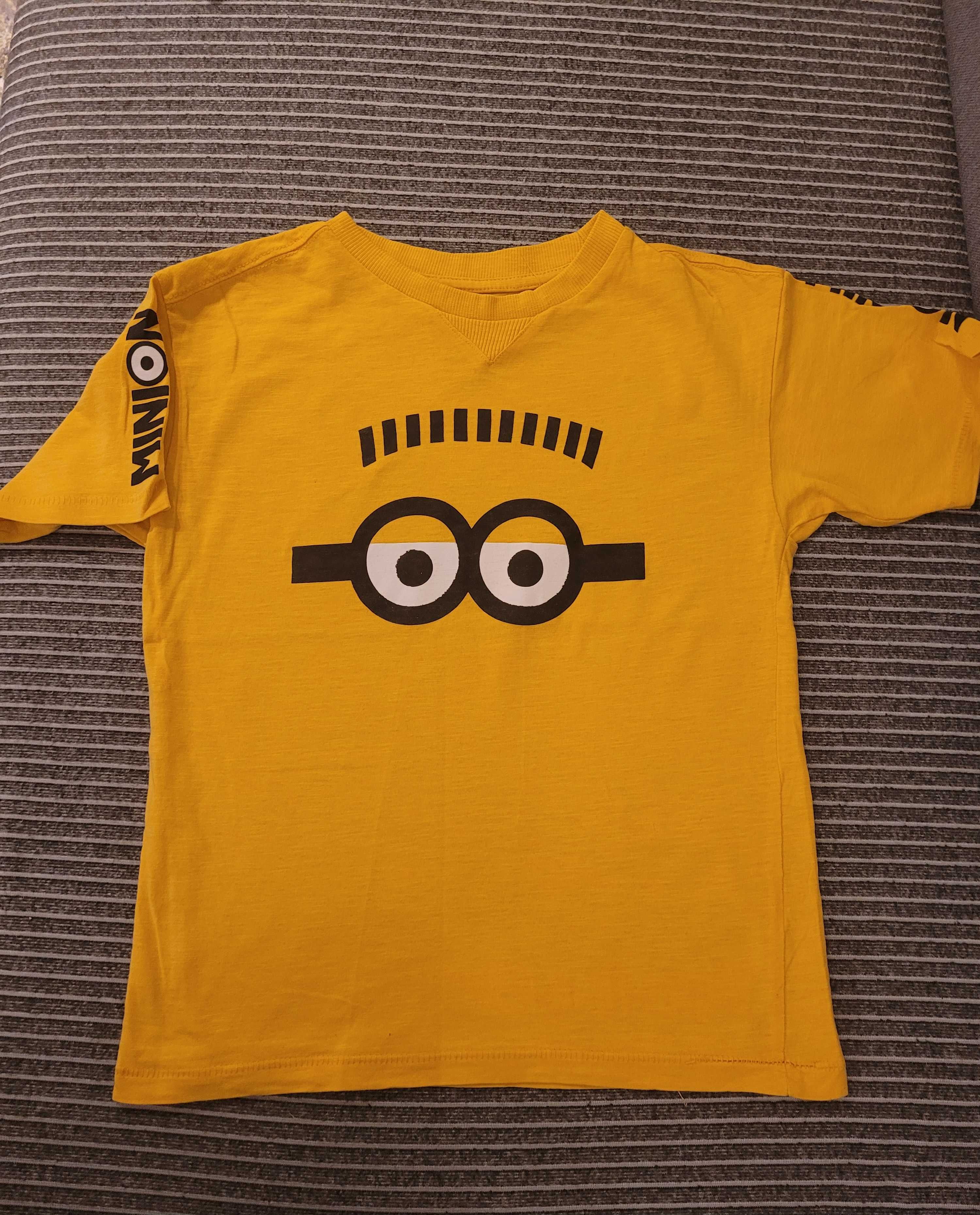 Zestaw 8 koszulek koszulki t-shirt Minionki Minecraft Xbox rozm. 128