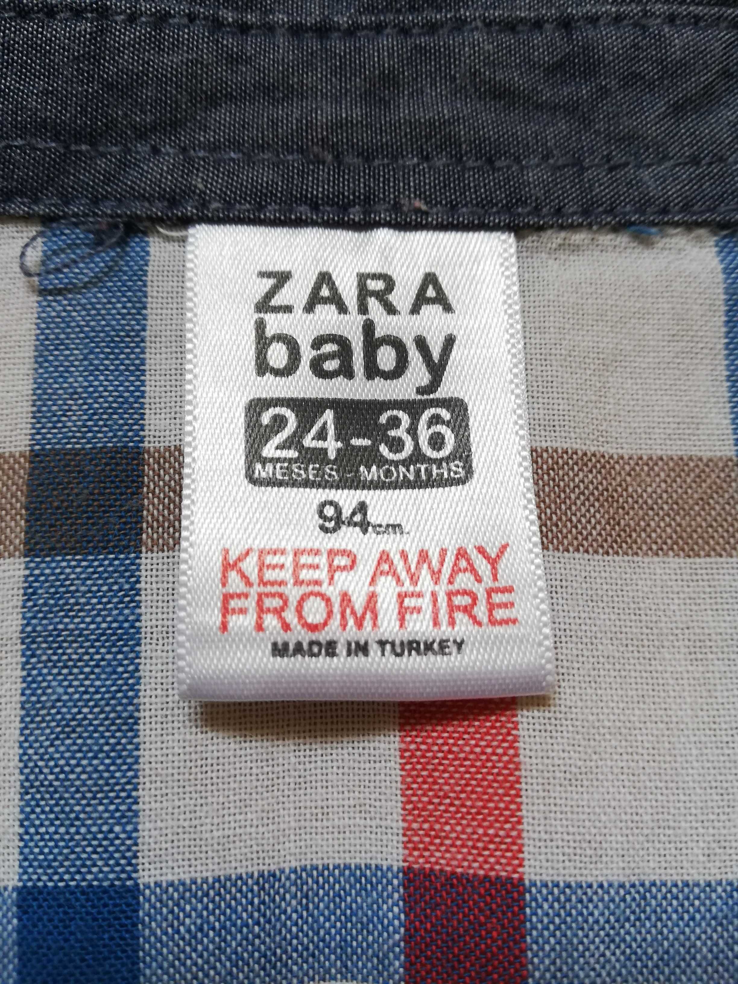 Camisa de manga curta Zara de menino 24-36 meses, 2-3 anos (94cm)