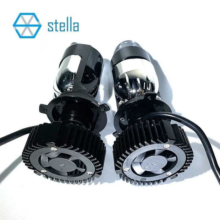 Автомобильные LED линзы H4 Stella Mini Bi-LED 6000K 60W 120W ( 2 шт.)