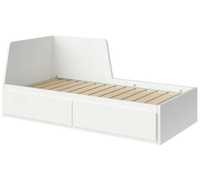 Łóżko IKEA FLEKKE z dwoma szufladami rozkładane