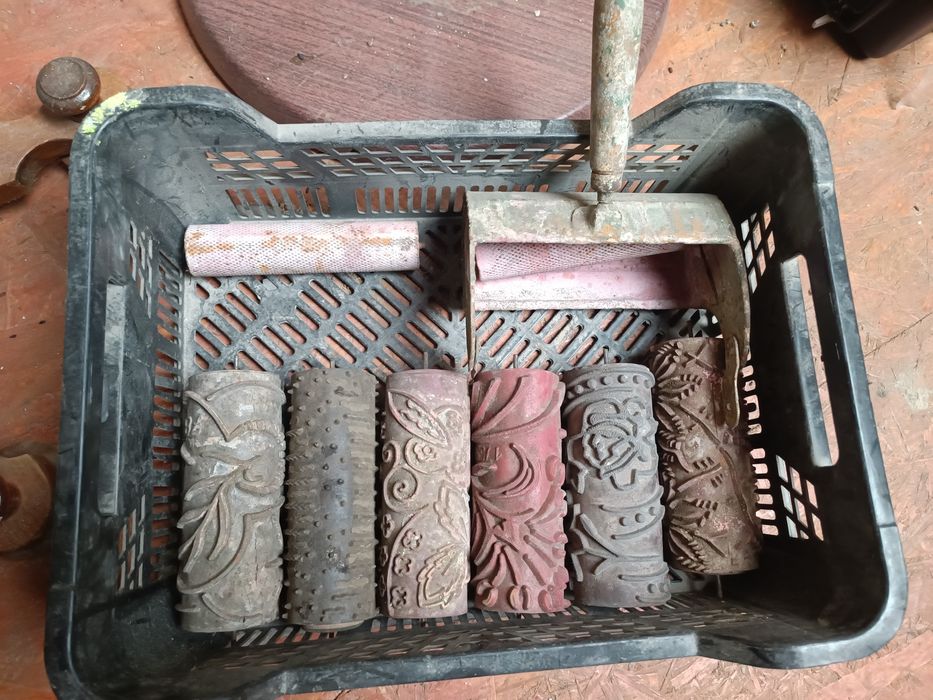 Wałki ze wzorem do malowania ścian, wałki do malowania prl